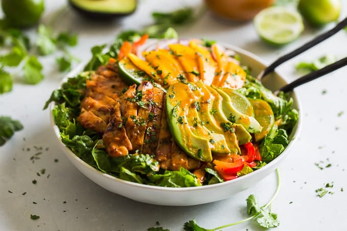 Grilled Sweet Chili Chicken Mango Salad: A Refreshing Summer Meal